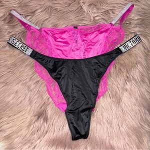 VictoriaSecret BLING Pantie BUNDLE XL NWT